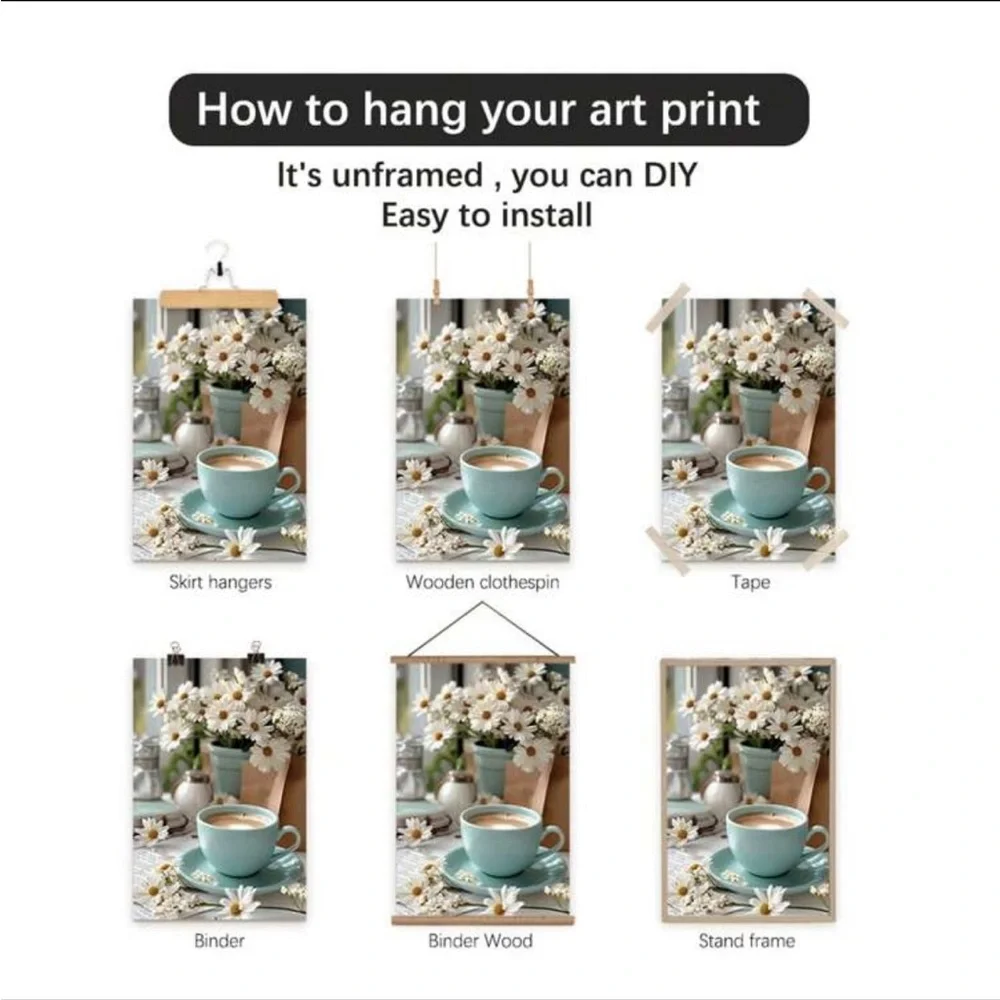 Gothic Elegance Black Rose Canvas Wall Art NEW  🏷️